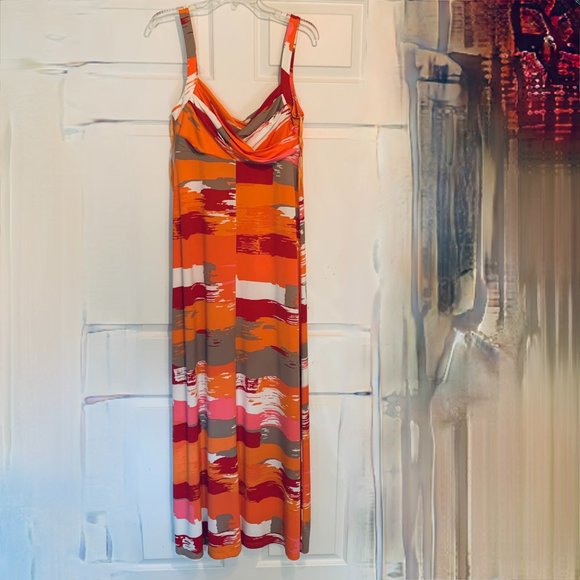 BCBG Multi-color Maxi dress...Size M - Picture 2 of 5